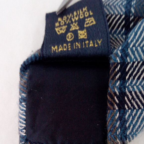 PROFUOMO ITALY "ORIGINALE" TIE * 50/50 Silk/Wool * Plaid 60"L 2.75"W - Picture 5 of 5